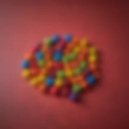 Colorful assortment of Skittles on a vibrant surface