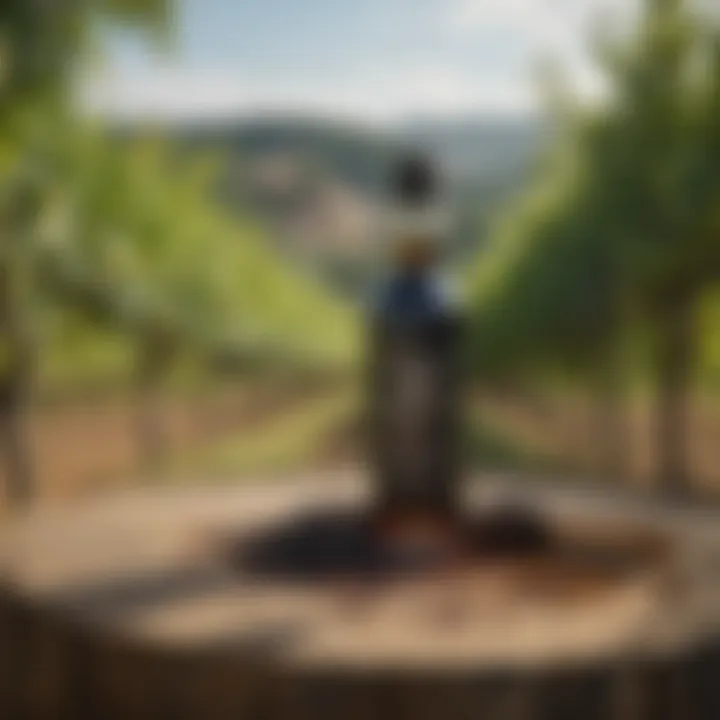 A traditional vineyard where balsamic vinegar is produced