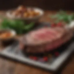 A beautifully aged steak with rich marbling