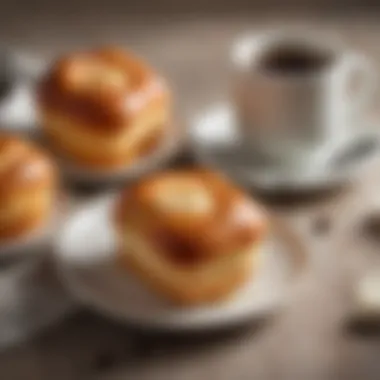 Perfect Pairing: Brioche and Coffee Aldi Vanilla Cream Brioche served with a cup of coffee