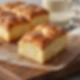 Sliced Aldi Vanilla Cream Brioche showcasing its soft texture