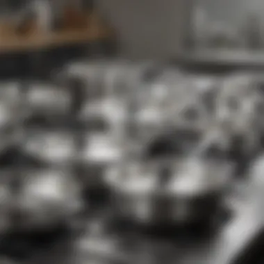 Infographic illustrating the manufacturing process of All-Clad cookware