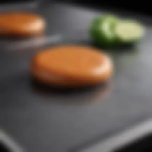 Detailed view of All-Clad non-stick surface showcasing its composition