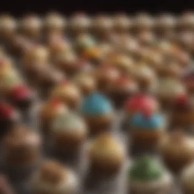 A historical timeline highlighting the evolution of cupcakes over the years