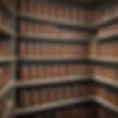 Efficient Storage for Dry Canned Beans Storage solutions for dry canned beans in a well-organized pantry.