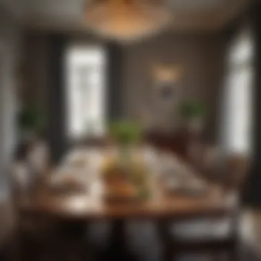 Elegant Dining Experience An elegantly set dining table reflecting a warm and inviting atmosphere