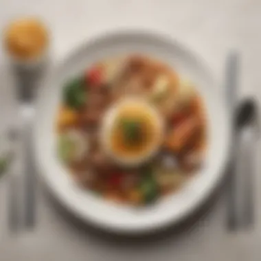 Thoughtful Meal Choices A thought-provoking arrangement of cutlery and a menu highlighting meal choices