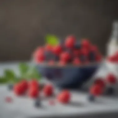 Fresh Berries for Your Low Carb Meals A bowl filled with fresh berries on a countertop