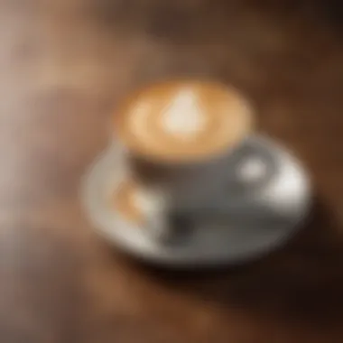Creating Stunning Latte Art Latte art design on coffee surface