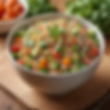 Nutritious Quinoa Salad Colorful bowl of quinoa salad with fresh vegetables