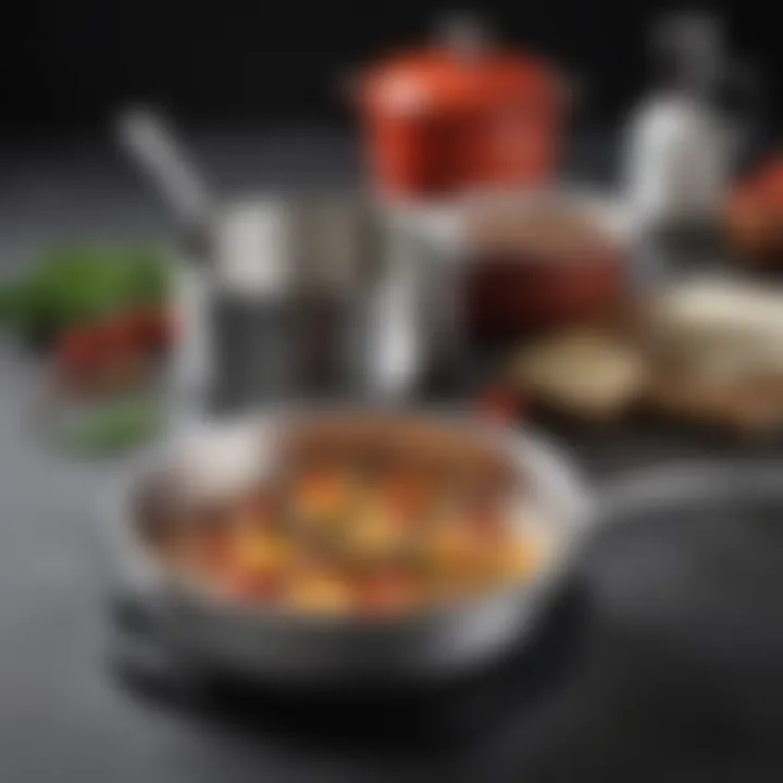 Infographic highlighting the key features of Bialetti Titan cookware