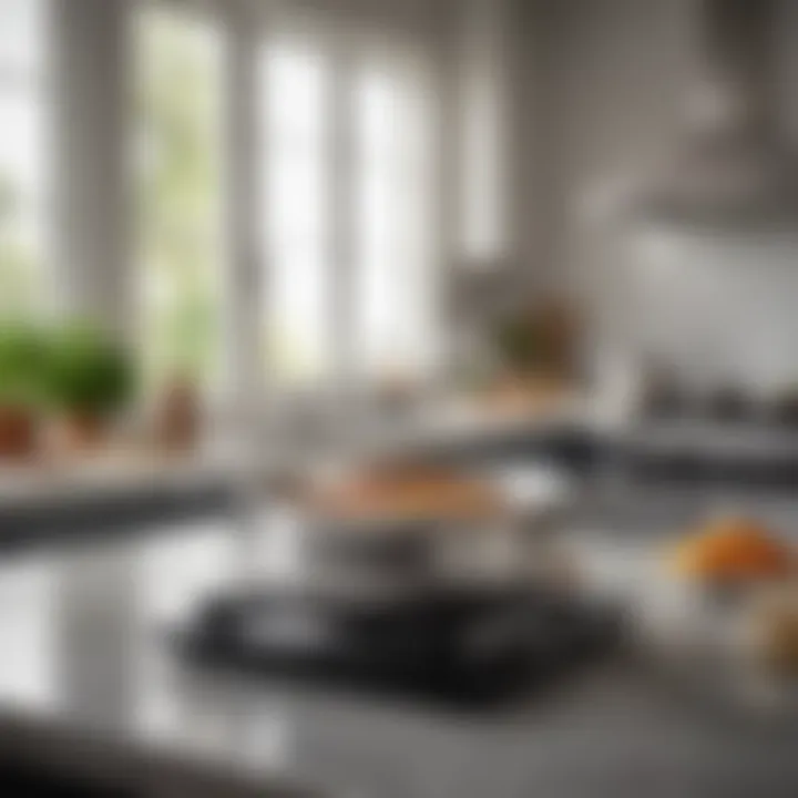 Bialetti Titan cookware set displayed in a modern kitchen setting