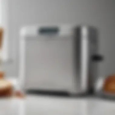 Sleek Exterior of the Breville Bread Machine Elegant design of the Breville Bread Machine showcasing its sleek exterior