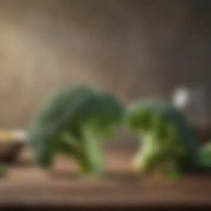 Nutritional breakdown of broccoli highlighting vitamins and minerals