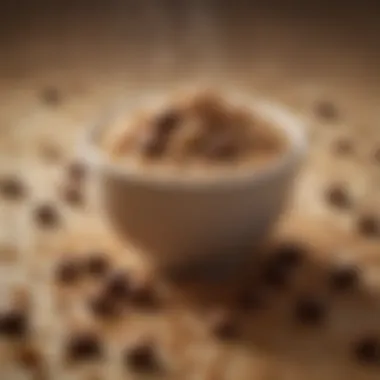 Culinary Elements: Brown Sugar and Espresso Artistic arrangement of brown sugar and espresso beans