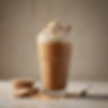 Refreshing Brown Sugar Oatmilk Shaken Espresso Delicious Brown Sugar Oatmilk Shaken Espresso in a glass with ice