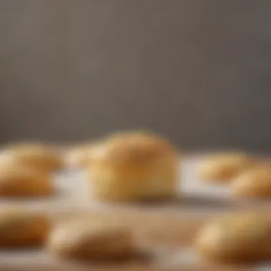 Butter melting into warm biscuit dough