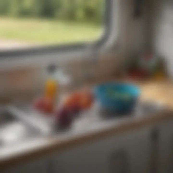 Durable materials for camper sink drying racks