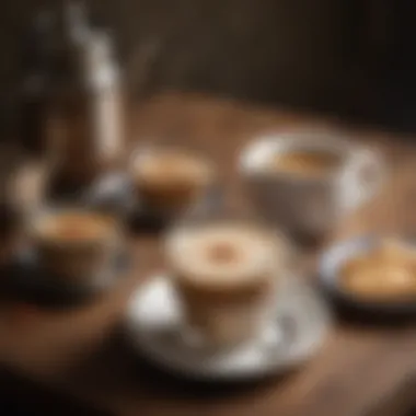 Chai Moments of Tranquility A serene setting with chai milk tea and traditional accompaniments.