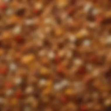 Vibrant Assortment of Chex Mix Ingredients A vibrant assortment of Chex Mix ingredients displayed elegantly
