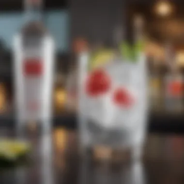 Vodka Soda: A Bar Classic The refreshing allure of vodka soda served in a chic bar