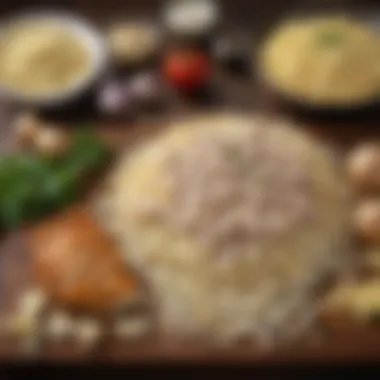 Essential Ingredients for Chicken Alfredo Ingredients laid out for Chicken Alfredo