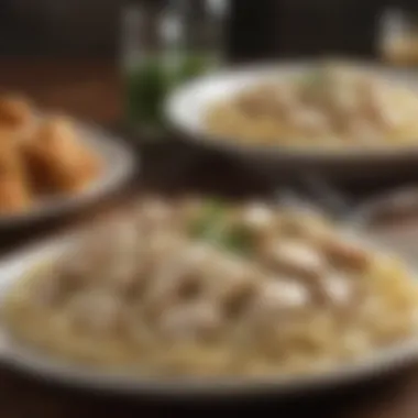 Exploring Variations of Chicken Alfredo Variations of Chicken Alfredo served with sides