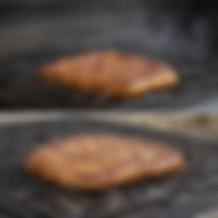 Comparison of cleaned vs. uncleaned gas grill burners