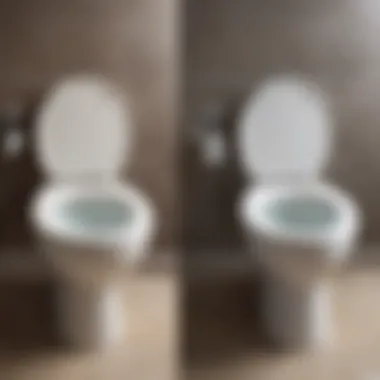 Before and After Cleaning Before and after of a cleaned toilet water line