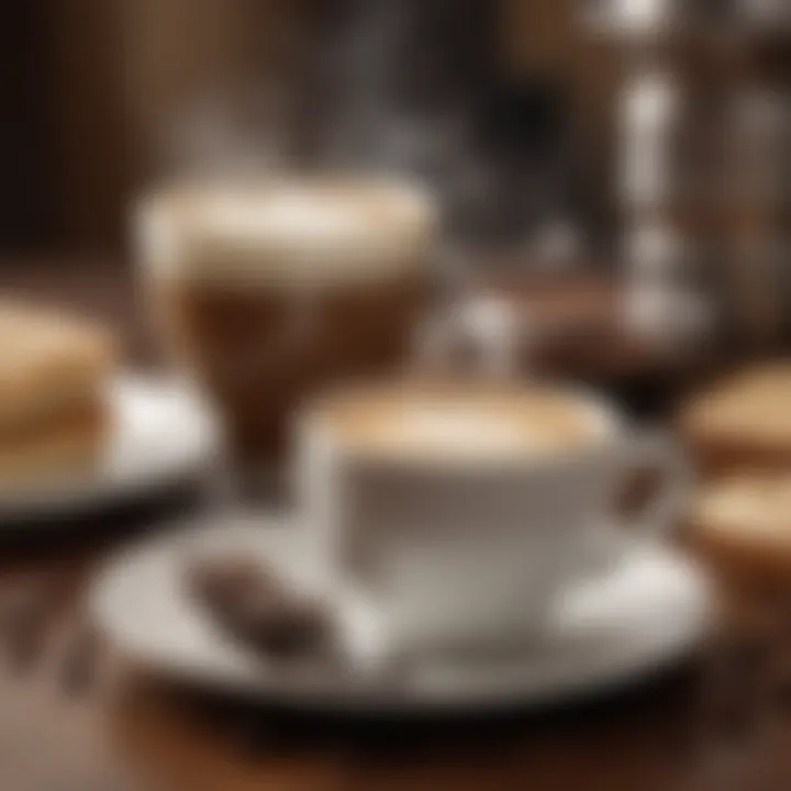 A beautifully arranged coffee setup with Coffee Ole and cultural elements.