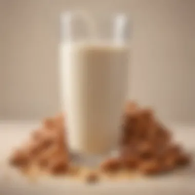 Nutritional Profile of Almond Milk An infographic showcasing the nutritional benefits of almond milk.