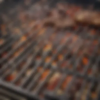 Char Broil grill grates arranged neatly