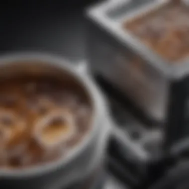 Before and after comparison of a coffee machine's internal components