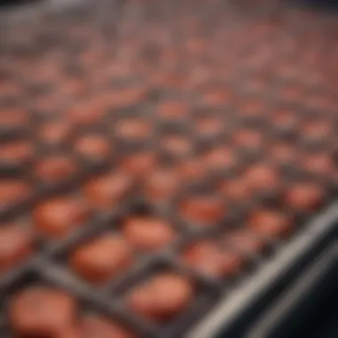 Performance of Big Red Grill Grates Detailed view of grill grates emphasizing performance