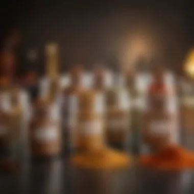 Personalized Spice Blends An assortment of personalized spice blends in glass containers, illustrating the concept of customization in baking.