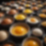 A selection of various egg pans showcasing different materials