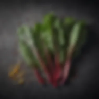 Nutritional Benefits of Swiss Chard Nutritional chart highlighting the benefits of Swiss chard