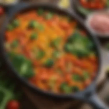 Vibrant Vegetables for Casserole Colorful array of fresh vegetables ready for casserole