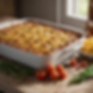 Healthy Ingredients for Casserole Healthy ingredients for a veggie casserole laid out