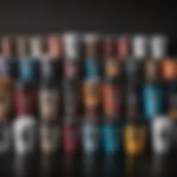 An arranged selection of various Keurig machine cleaners showcasing their unique packaging and features.