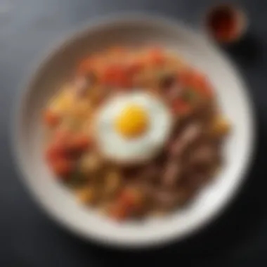 Elegance on a Plate: A Reduced Carb Meal Artfully arranged reduced carb meal
