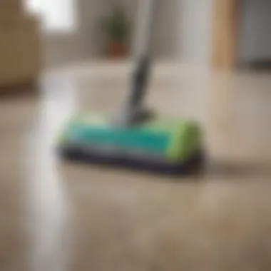 Eco-Friendly Cleaning Solutions Close-up of eco-friendly floor cleaning solutions