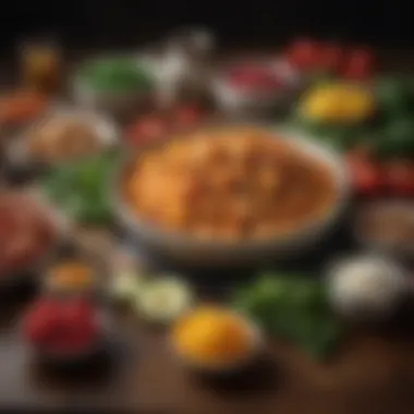 Culinary Seasons: A Year of Flavorful Ingredients A seasonal display of ingredients representing various times of the year