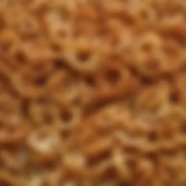 A close-up of consumer reviews and feedback regarding gluten-free fried onions.