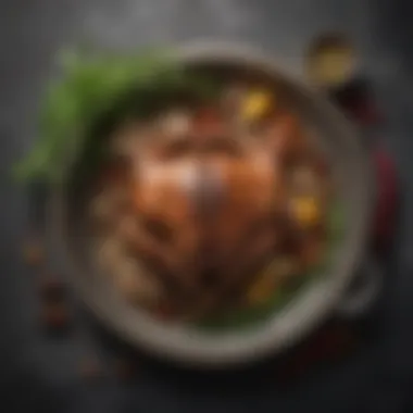 Herbs and Spices for Flavor Enhancement A variety of herbs and spices arranged for turkey leg seasoning