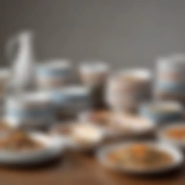 A collection of different Corelle Ware designs displayed together to illustrate the brand's variety.