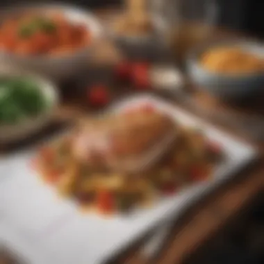 Strategic Meal Planning for Cost Efficiency A well-organized meal plan on a notepad