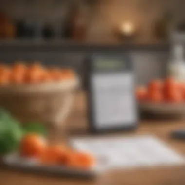 Budgeting for Your Grocery Expenses Calculator and grocery receipt on a table