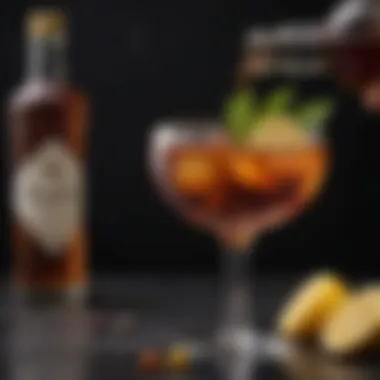 Garnishing a bitters-free Manhattan