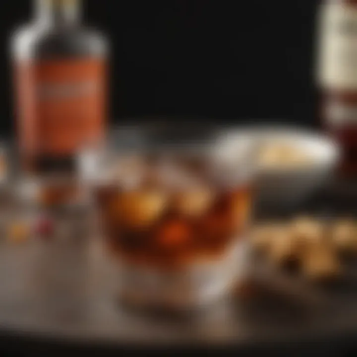 Ingredients for a bitters-free Manhattan